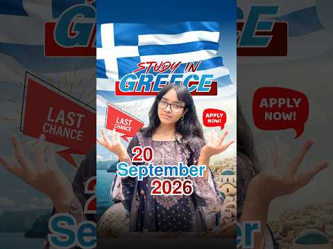 Study in Greece 2027 | January Intake | Work & Job-Seeker Permit