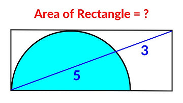 Find the area of the Rectangle | A Very Nice Geometry Problem