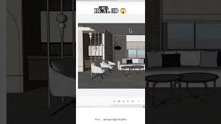 SketchUp to REAL 3D Render 😱 | AI Plugin Magic #Shorts