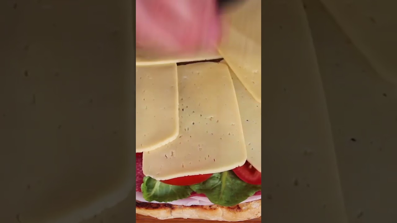 This XXL Sandwich is grilled between two pizza stones 