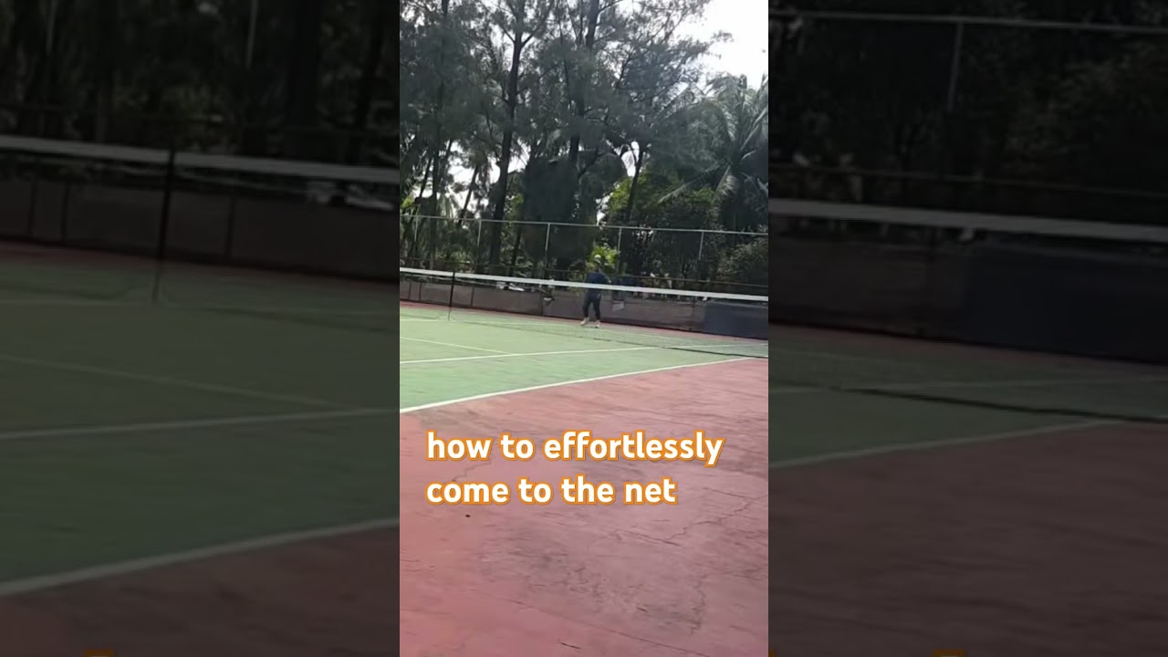 how to effortlessly come to the net 