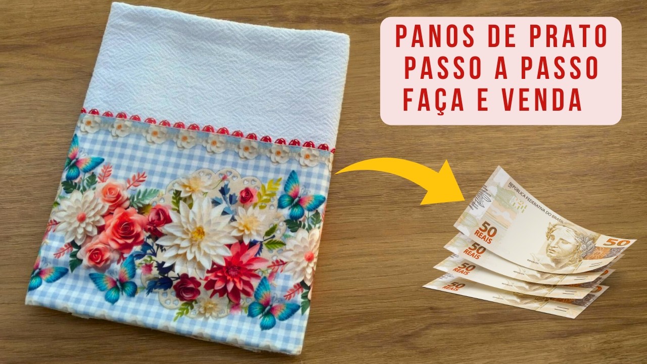 Transforme Panos de Prato em Renda Extra: Tutorial Completo🌸