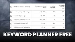 RISET KATA KUNCI GRATIS! Cara Menggunakan Google Keyword Planner di Google Ads