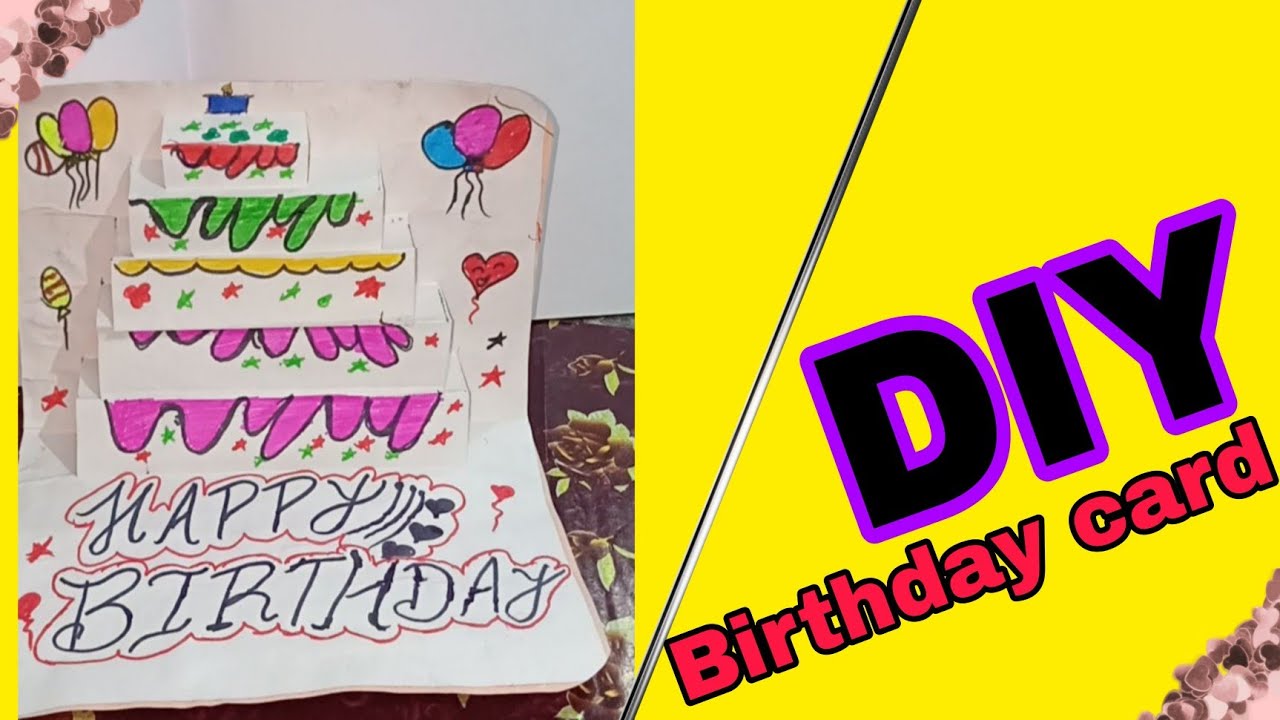 How to make birthday card| Diy birthday card easy| birthday card kaise