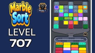 Marble Sort level 707 walkthrough solution