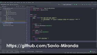 Demonstração de código e experiência - Curso de Python 3 da Alura - Parte 1