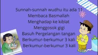 Lagu SUNNAH WUDHU
