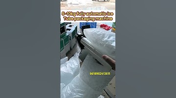 5-10kg fully automatic ice tube  packaging machine #icepackingmachine