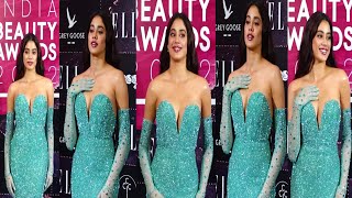Janhavi Kapoor Looking So Hot At Elle Beauty Award Fancam In 2022 Janhavi Kapoor Bollywood Mwm
