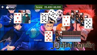 Star Club - TriPeaks: Easy I Challenge 6 | Jujutsu Kaisen Theme | Microsoft Solitaire Collection screenshot 2