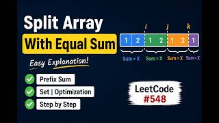 split array into four parts with equal sum - Arabic
