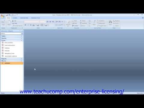 Microsoft Office Access Tutorial 2013 Using Forms 17.6 Employee Group Training
