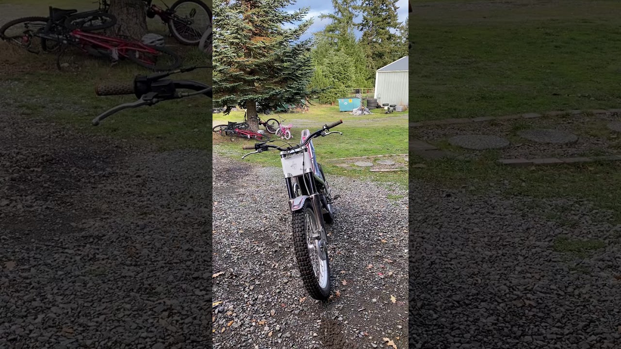 Working on my static balance. Static balance is crucial to hard enduro and trials.