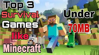 Top3!! Best Survival games like minecraft || Under 70MB💥!kon Hai Baap😈 screenshot 4
