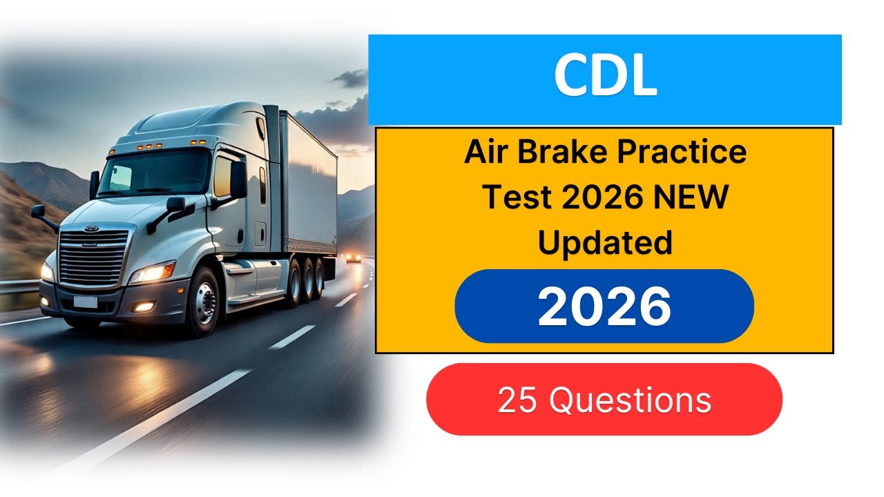 CDL Air Brake Practice Test 2026: 25 Questions with Explanations - YouTube