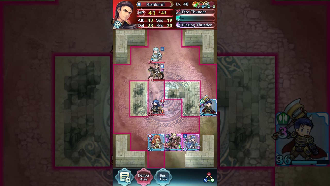 [Fire Emblem Heroes] Deathless Lunatic Tempest Trial (A rank speed)