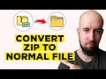 How To Convert ZIP File To Normal File 2026 Step By Step