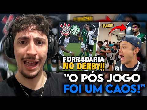 CONFUSÃO GENERALIZADA NO DERBY! E SHOW DA TORCIDA DO CORINTHIANS! ‹REACT›