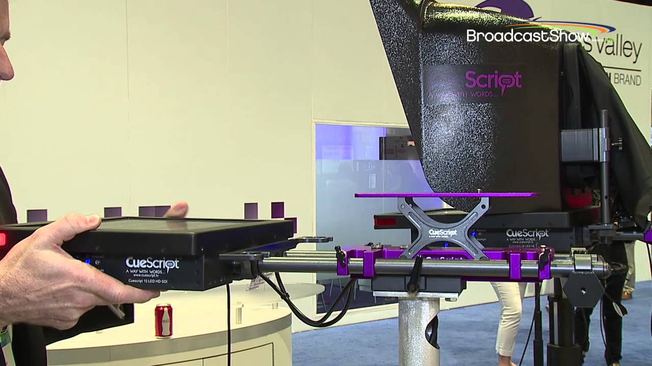CueScript Prompters at NAB 2014 - YouTube