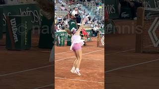 French Open Champion Mirra Andreeva Serve Slow Motion #tennis #serve #slowmotion #tennistechnique