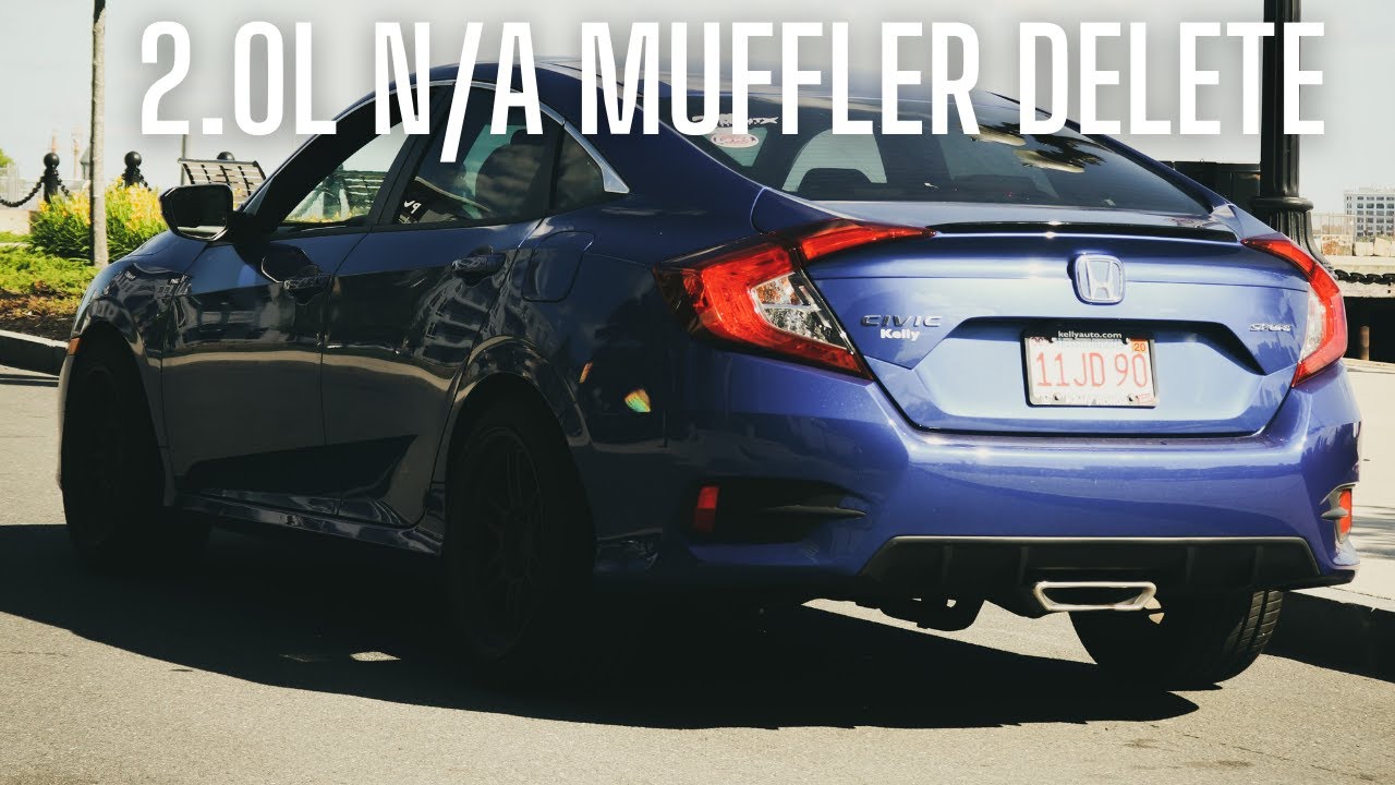 Driving My 2019 Civic Sport Muffler Delete Review The Drone Is Terrible Youtube