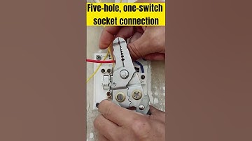 Five-hole, one-switch socket connection