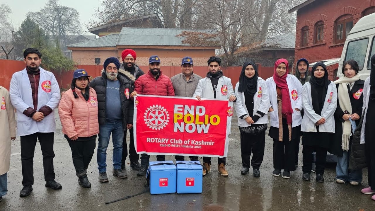 End Polio Now: Rotary Club of Kashmir Partners with Government in Historic Drive