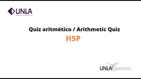 H5P Quiz Aritmético