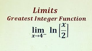 How to evaluate limits using properties of greatest integer function.An important conceptual problem