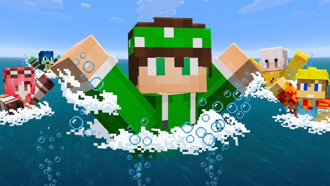 SI PUÒ SOPRAVVIVERE NEGLI ABISSI DEL MARE di MINECRAFT? - BIG UNDERWATER