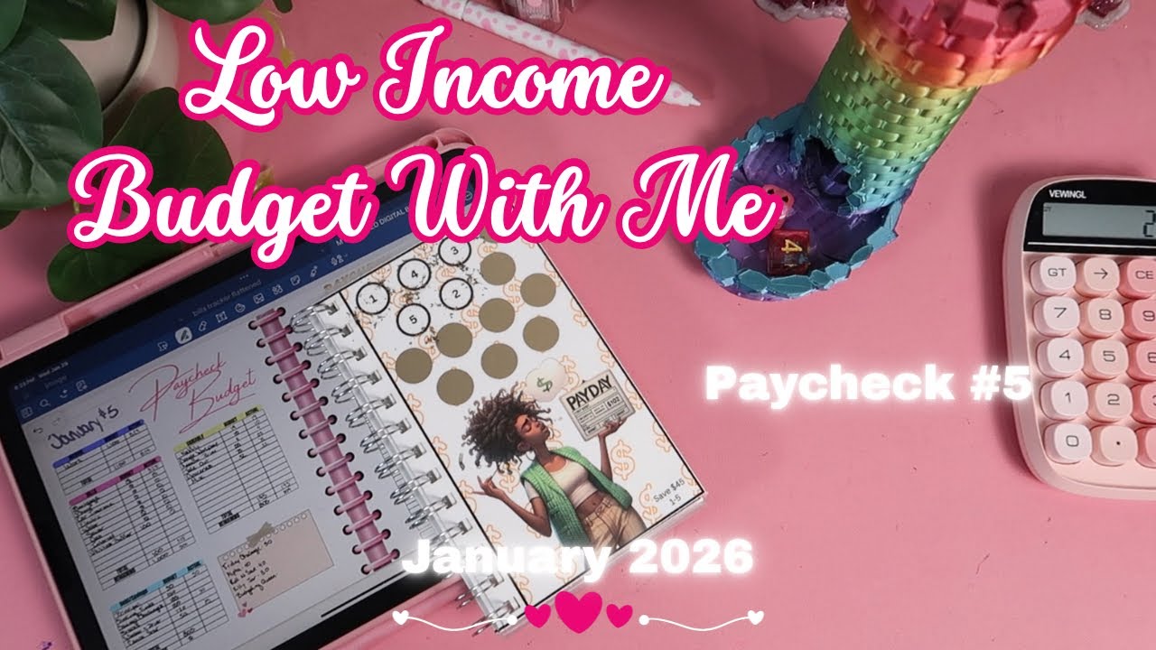 Low Income Budget With Me January 2026 Paycheck #5 | Zero Based Budget 