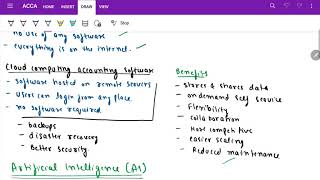 ACCA F1 - Chapter 4 - Information technology .... (new topics introduced)