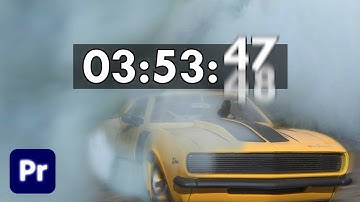 How To Make Stopwatch in Premiere Pro || Make Countdown In Premiere Pro