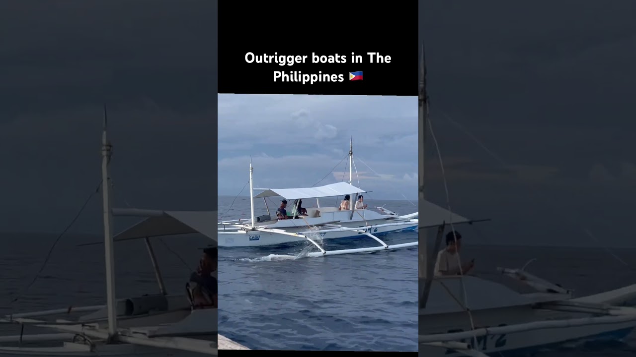 Unique Bamboo outrigger boats. Only in the Philippines
