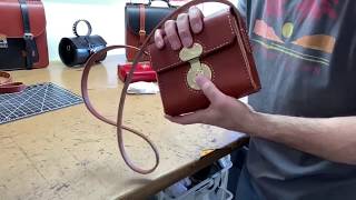 Lola New Crossbody Bridle Leather Handbag in Chestnut