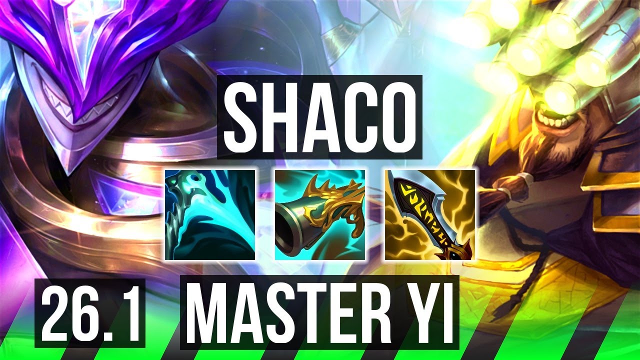 SHACO vs MASTER YI (JGL) | EUW Master | 26.1