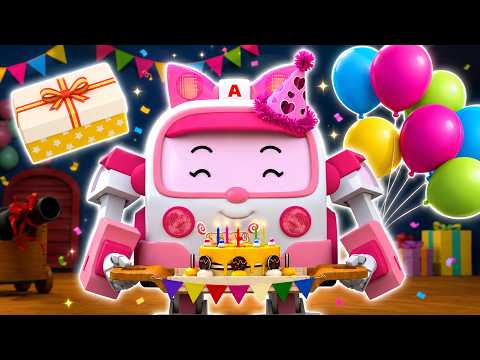Happy Birthday, Friend│Robocar Poli Playlist│Birthday Song│Celebrating a Friend's Birthday│Nurser...