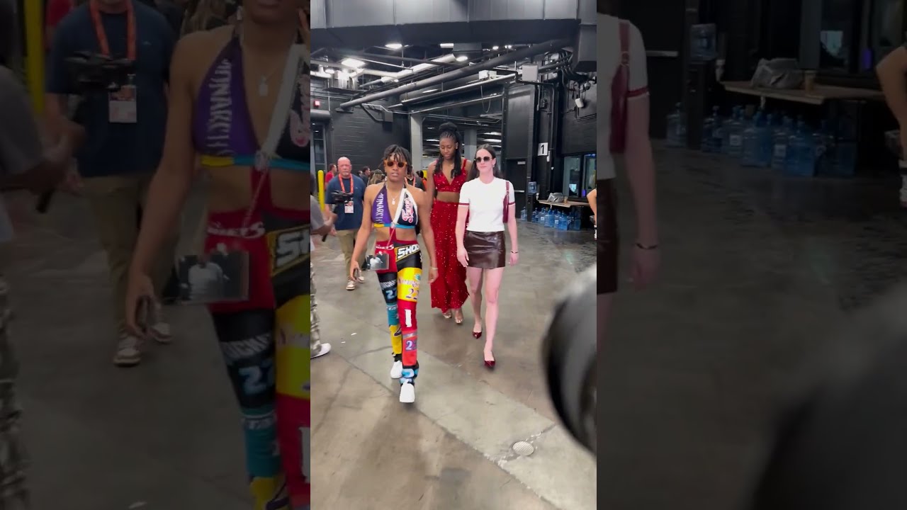 Kelsey Mitchell Aliyah Boston Caitlin Clark Arrive In Style For WNBA All Star Game