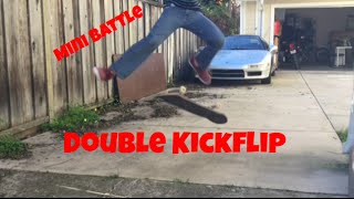 LEARNING DOUBLE FLIPS// TRICK PROCESS