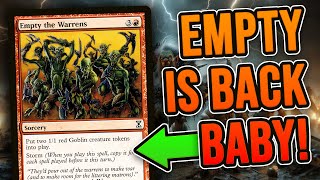 EMPTY THE WARRENS IS BACK! Modern Lotus Field + Underworld Breach Storm Combo | Magic: The Gathering