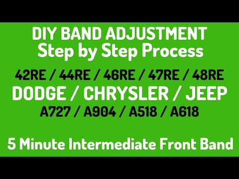 Dodge / Jeep Truck Transmission Band Adjustment Procedure : RH & RE - DIY Series