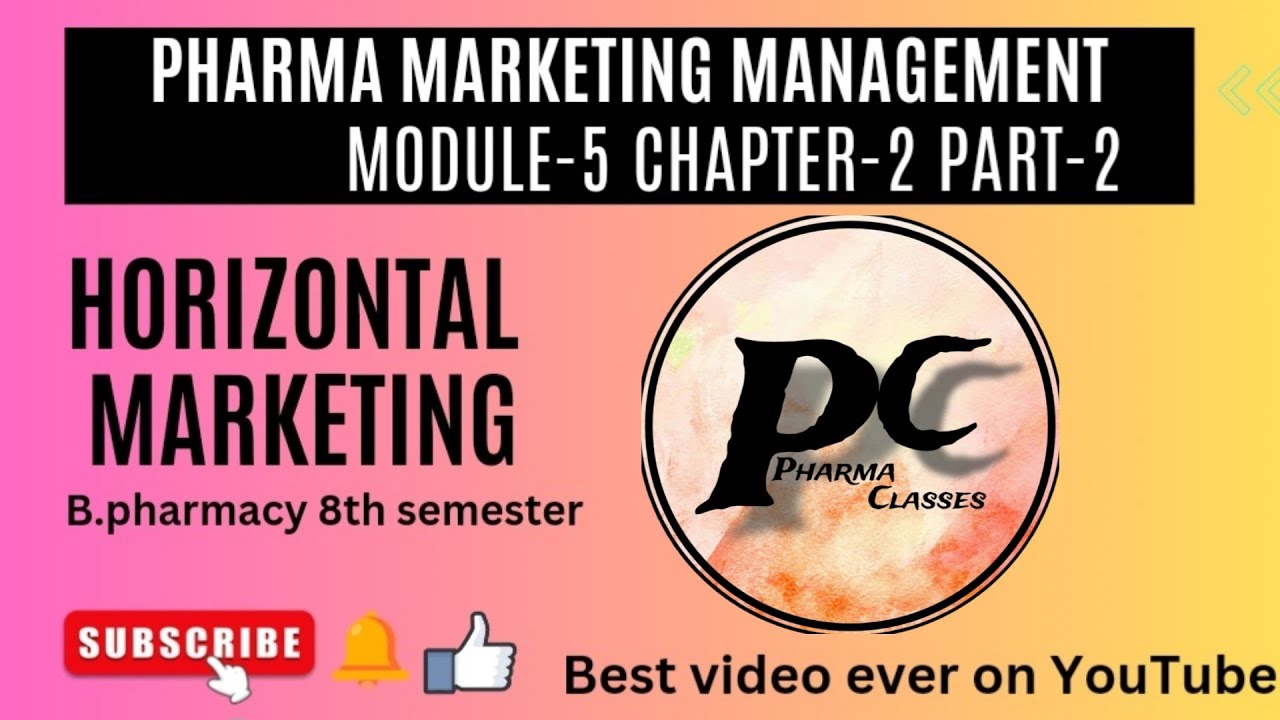 Horizontal marketing|| MODULE-5 CHAPTER-2 PART-II pharma classes, B.pharma 8th sem Pharma Marketing