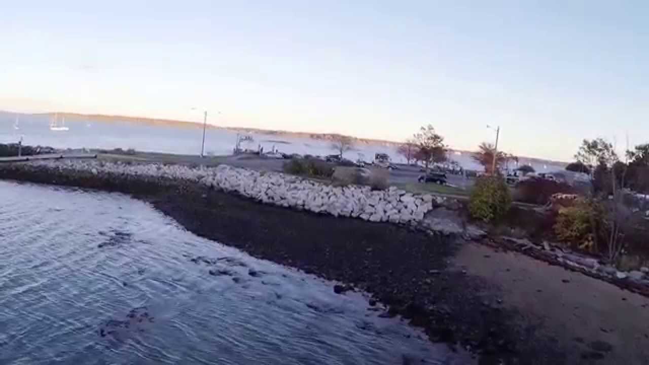 The Eastern Promenade, Portland, Maine and Casco Bay Aerial Drone Video