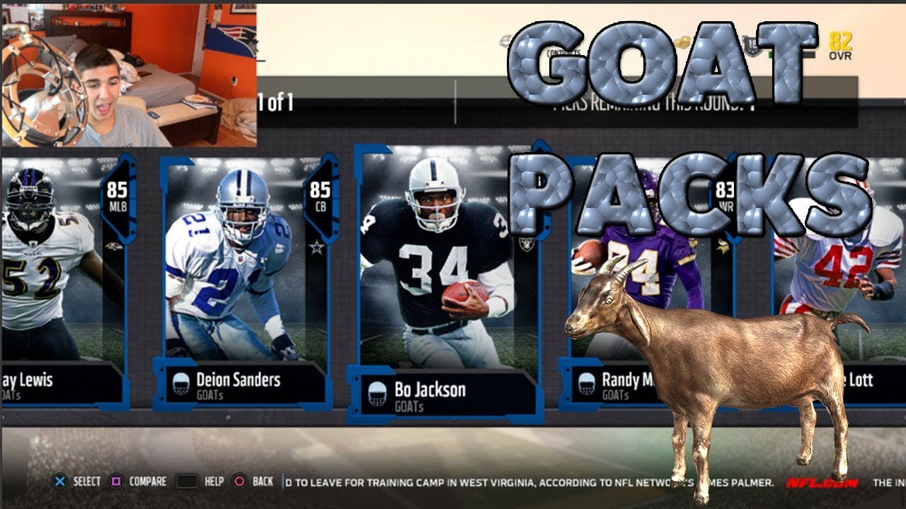 MUT 18 INSANE BO JACKSON! GOAT PACKS AND PSN GIVEAWAY