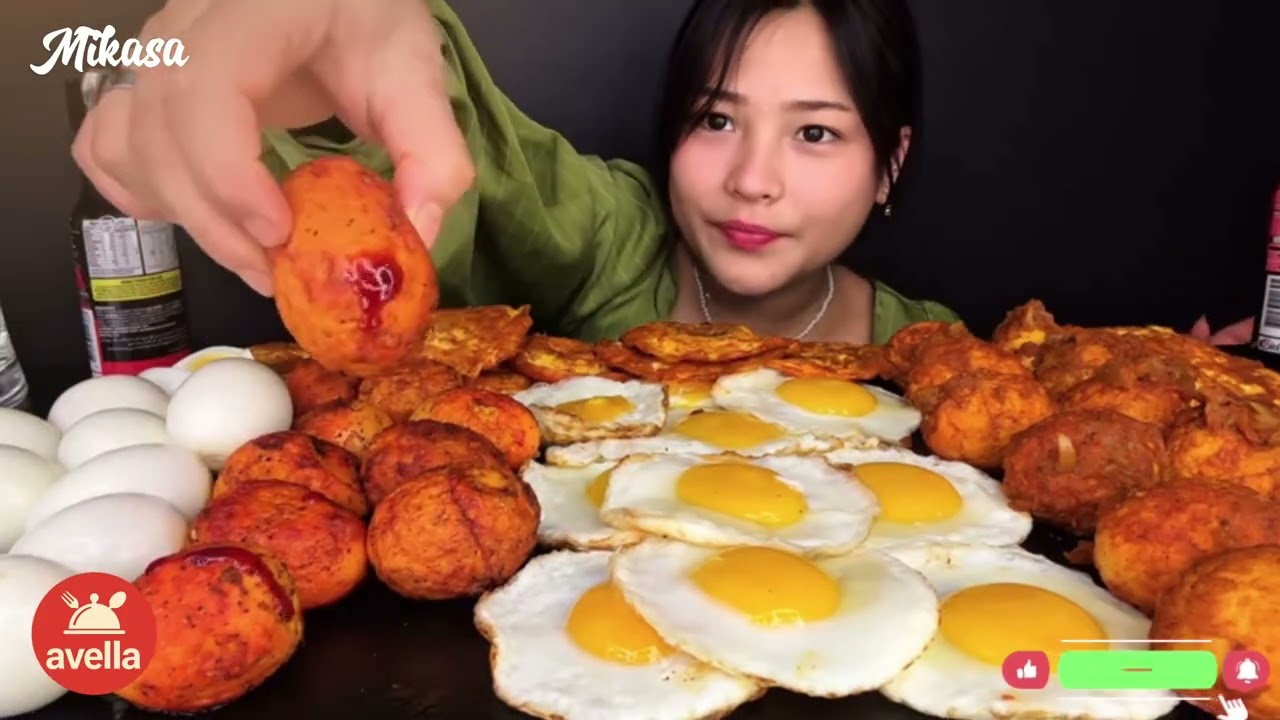 Crazy Egg Mukbang 🍳🔥 | Tons of Eggs Eating ASMR Compilation