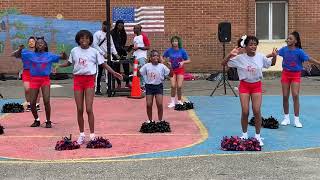 EISENHOWER ELEMENTARY SCHOOL PEP RALLY cheer last that test cheerleaders