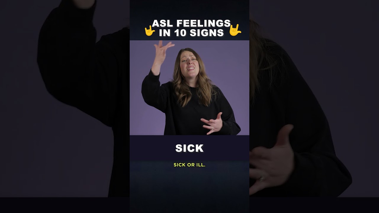 🤟 ASL Signs for Feelings 😲 #asl #feelingsigns #learnasl #learnhowtosign