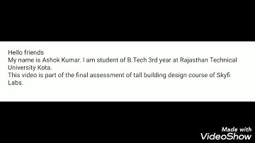 Tall Building Design - Project assignment for Skyfi Labs online course - by Ashok Kumar
