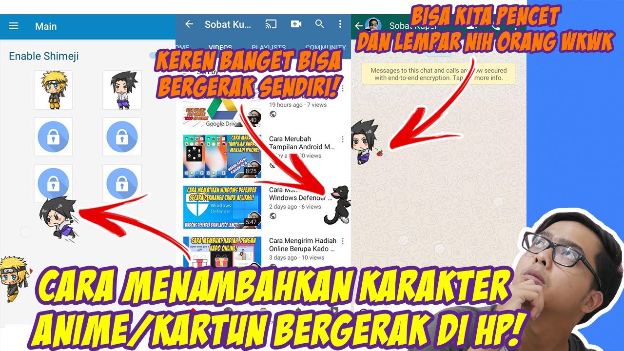 Cara Menambah Karakter Shimeji Di HP Bisa Bergerak dan Lucu Terbaru