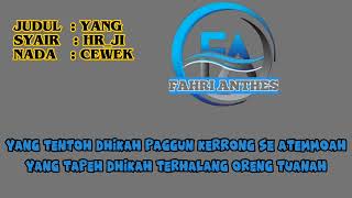 Download Lagu KARAOKE YANG VERSI MADURA NADA CEWEK SYAIR HR-JI MP3